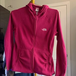 The North Face Magenta Fleece Hoodie